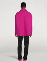 Wool Reversible Jacket With Inner Bomber