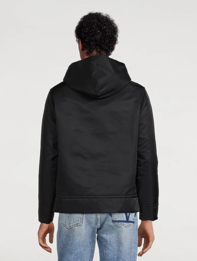 Nylon Drawstring Hoodie