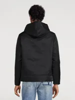 Nylon Drawstring Hoodie