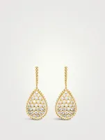 Large Serpent Bohème 18K Gold Pendant Earrings With Diamonds