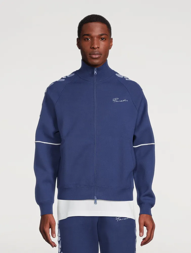Embroidered Birds Track Jacket