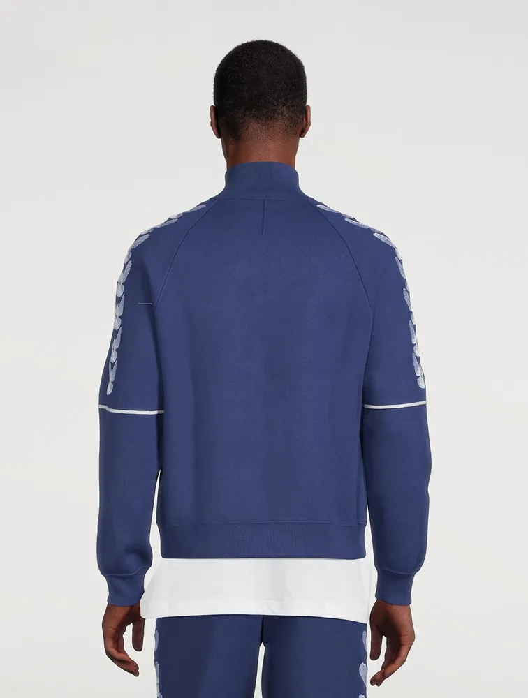 Embroidered Birds Track Jacket