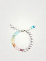 Beaded Bracelet With Pearl And Gemstones