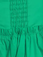 Poised Tucked Midi Skirt