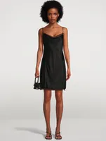 Bias-Cut Satin Slip Dress