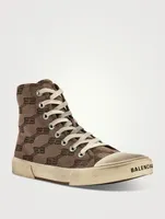 Paris BB Monogram Canvas High-Top Sneakers