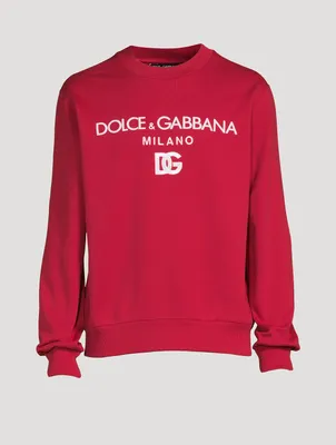 Jersey Sweatshirt With DG Embroidery