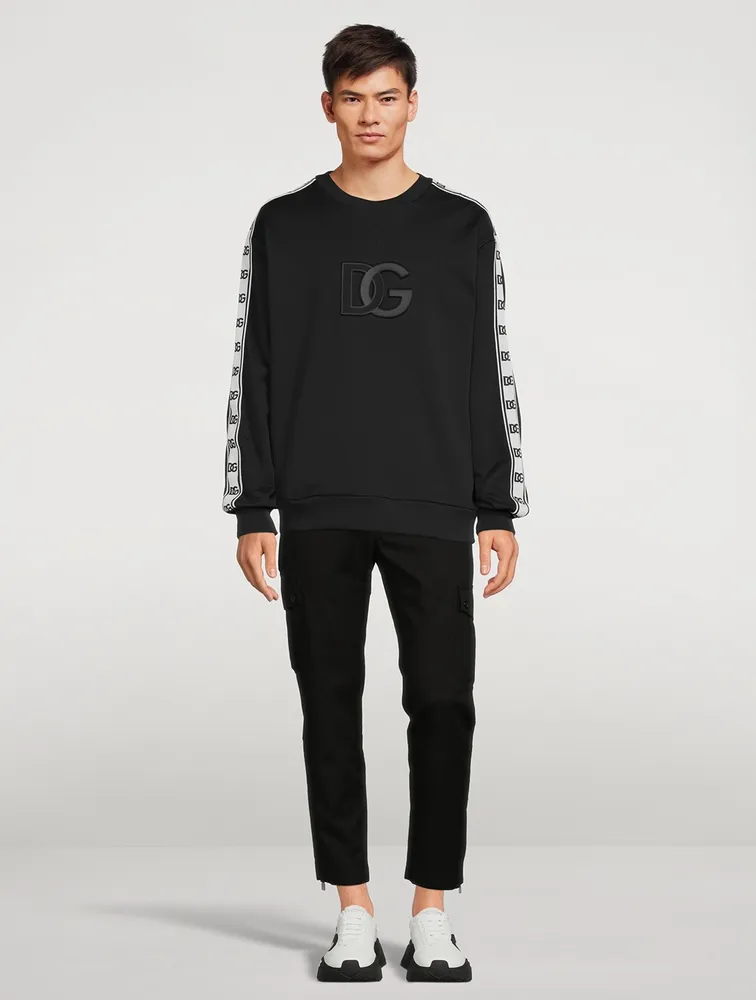 Embossed DG Logo Sweatshirt With Bands