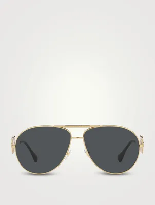 Medusa Biggie Aviator Sunglasses