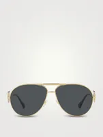 Medusa Biggie Aviator Sunglasses