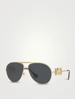 Medusa Biggie Aviator Sunglasses