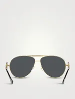 Medusa Biggie Aviator Sunglasses