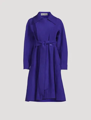 Wool Earth Belted Coat