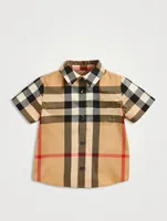 Check Stretch Cotton Shirt