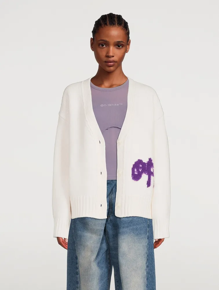 Logo Intarsia Cardigan