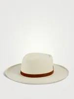 Val Diamond Wool Boater Hat