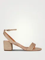 Sundance Metallic Leather Sandals