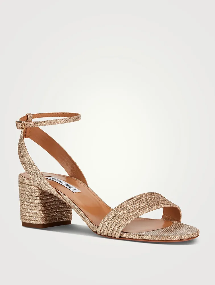 Sundance Metallic Leather Sandals