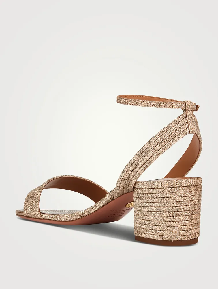 Sundance Metallic Leather Sandals