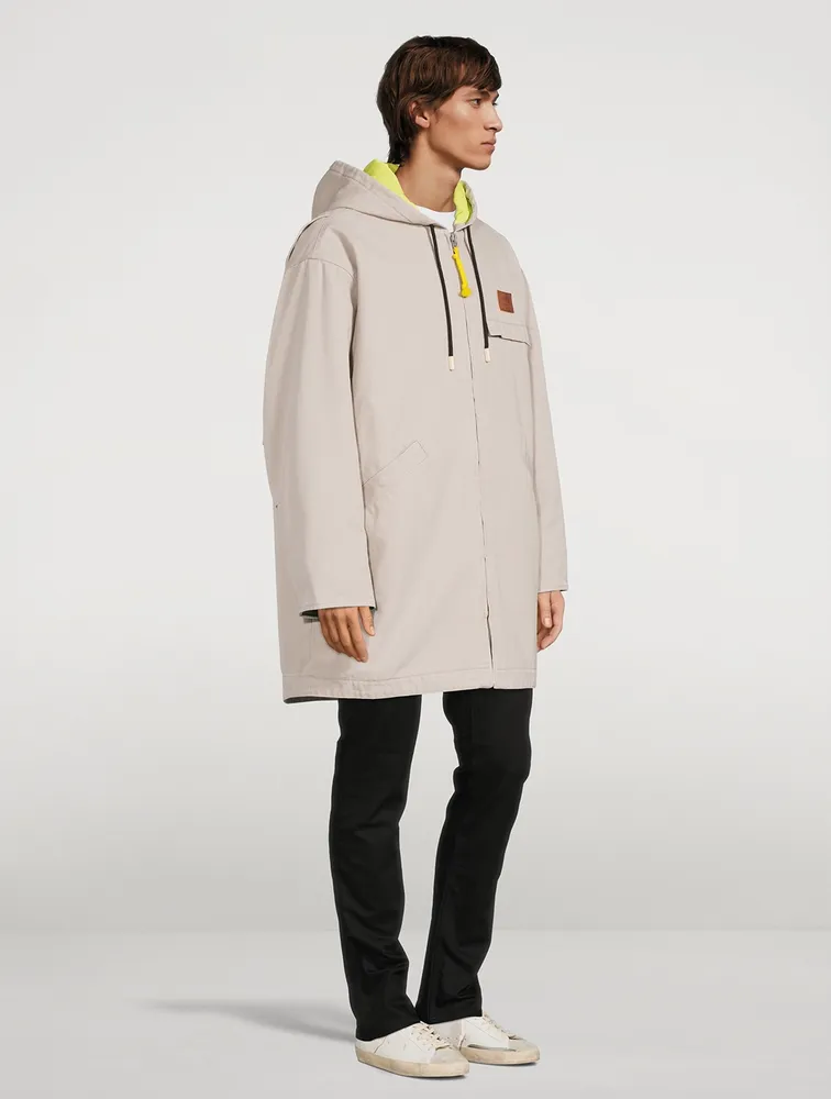 Cotton Padded Parka With Hood