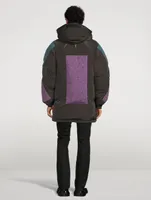 Nylon Down Puffer Jacket With Hood