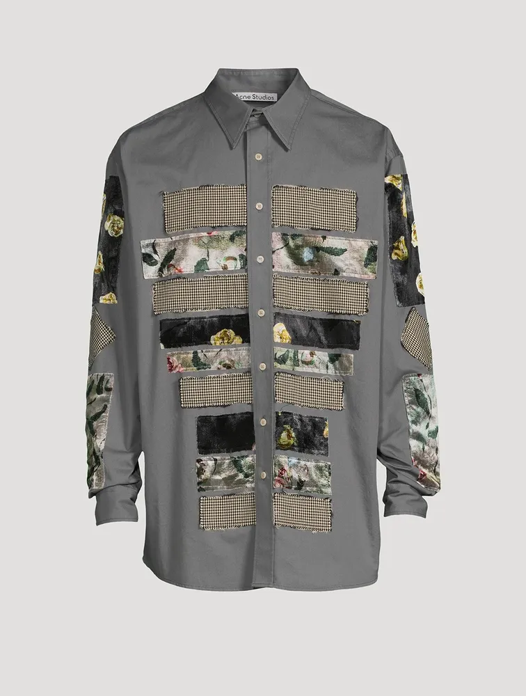 Sandros Cotton Patchwork Shirt