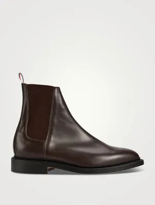 Leather Chelsea Boots With Goodyear Sole