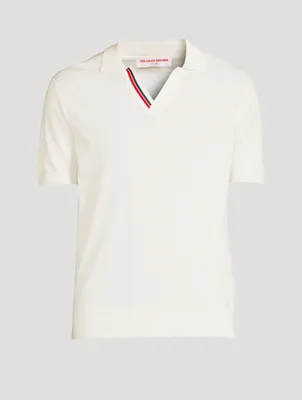 Horton OB Cotton Polo Shirt With Stripe