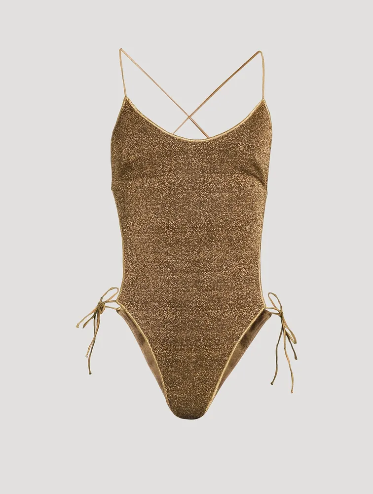 Lumière Lace-Up One-Piece Swimsuit