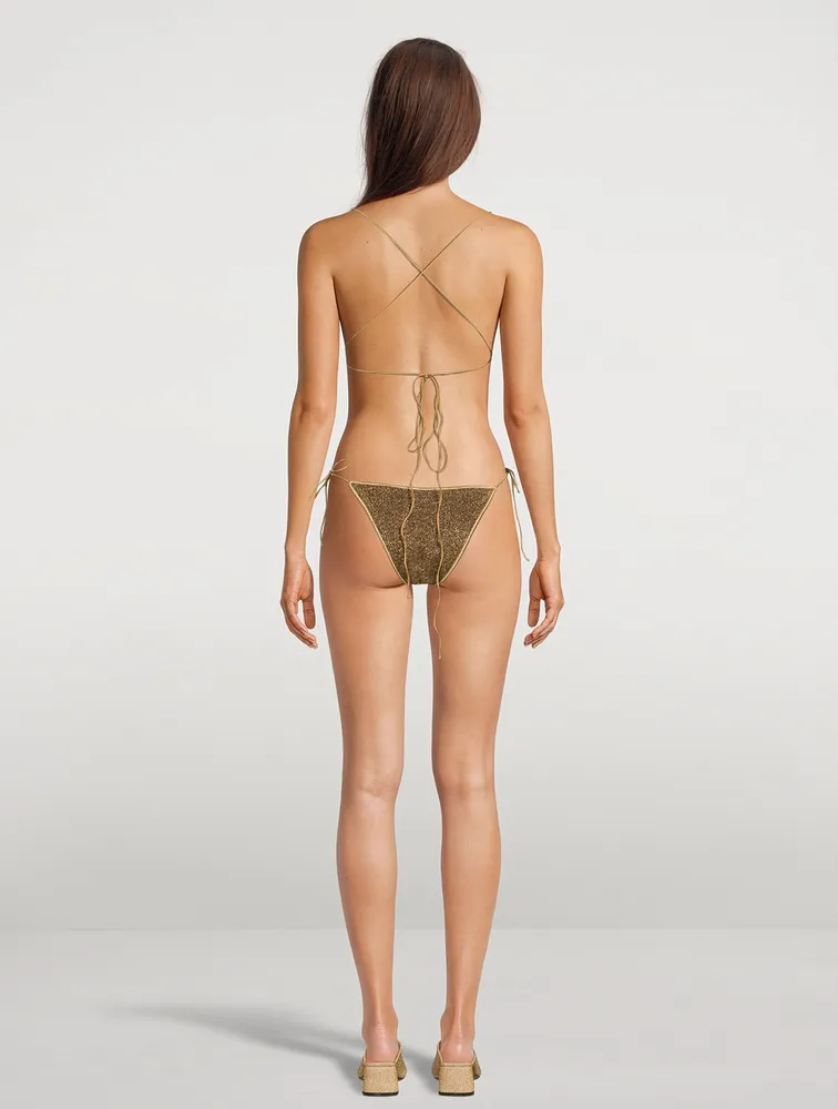 Lumière Lace-Up One-Piece Swimsuit