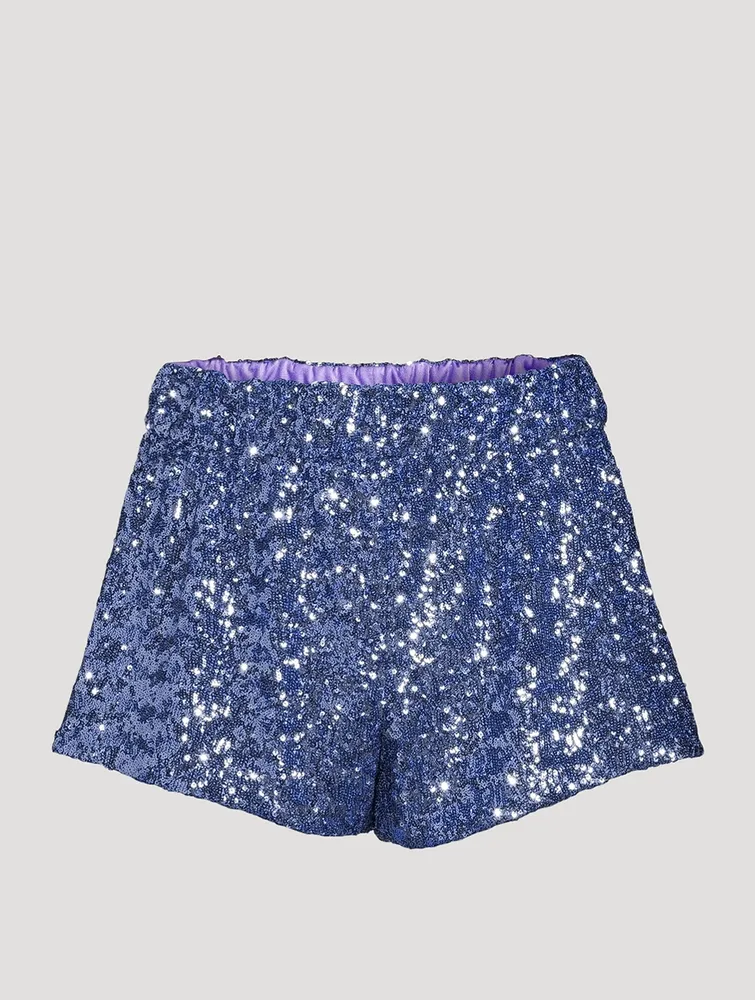 Sequin-Embellished Shorts