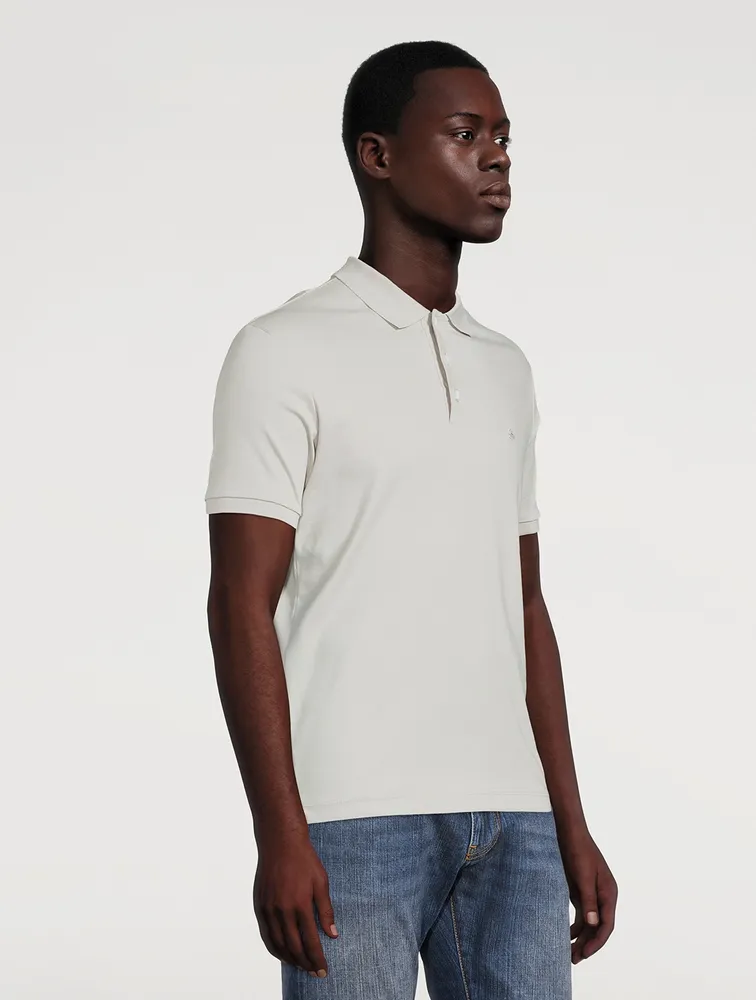 Interlock Cotton Slim-Fit Polo Shirt