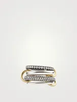 Vega SG 18K Gold And Silver Ring With Diamonds