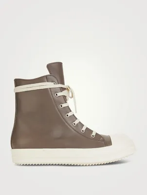 Strobe Leather High-Top Sneakers