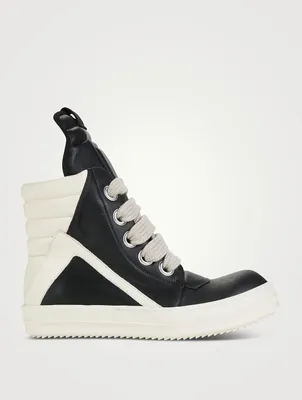 Strobe Geobasket Leather High-Top Sneakers