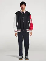 Funmix Wool Oversized Jacket With Patch