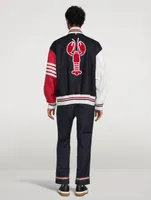 Funmix Wool Oversized Jacket With Patch