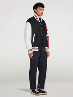 Funmix Wool Oversized Jacket With Patch