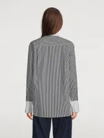 The Oversized Shirt In Stripe Print