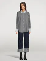 The Oversized Shirt In Stripe Print