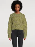 Marl Cropped Sweater