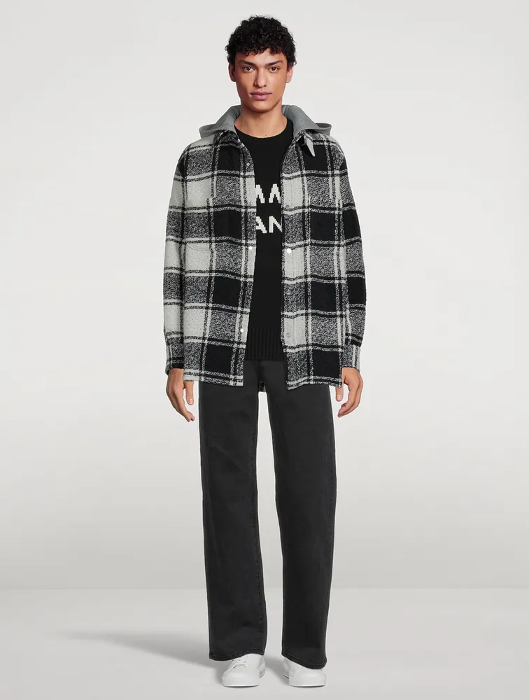 Wool Flannel Hoodie
