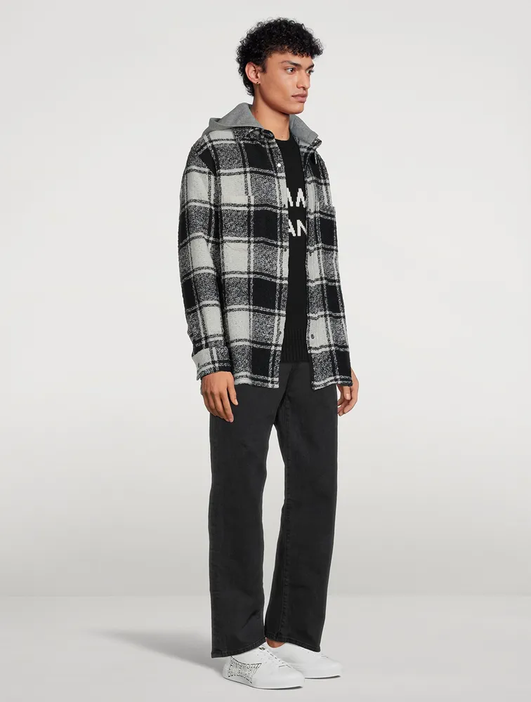 Wool Flannel Hoodie