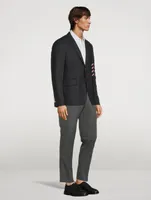 Unconstructed Cotton Jacket With Donegal Tweed