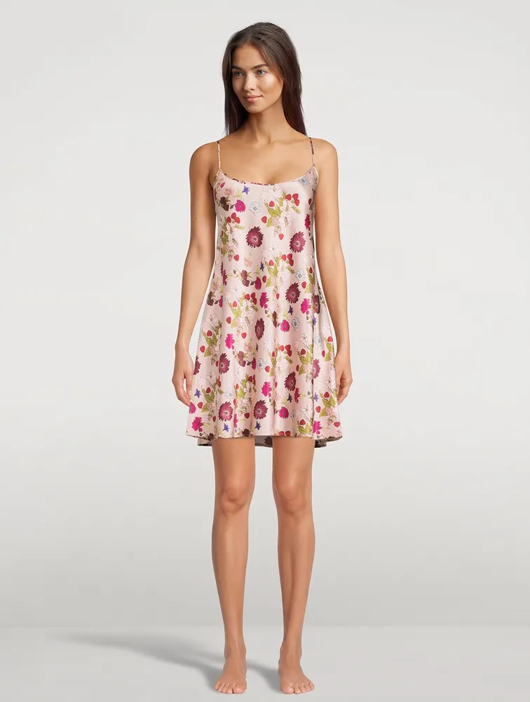 Silk Slip Floral Print