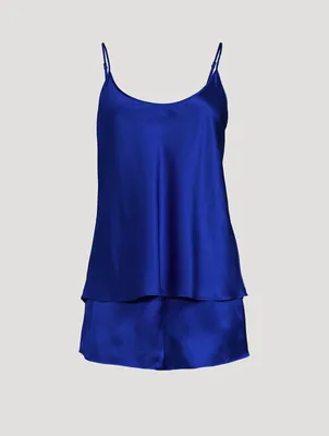 Silk Cami And Short Pajama Set