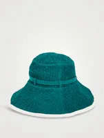 Smocked Nylon Bucket Hat