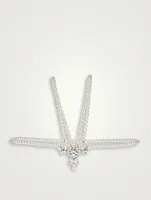 Crystal And Pearl Flower Drop Tiara