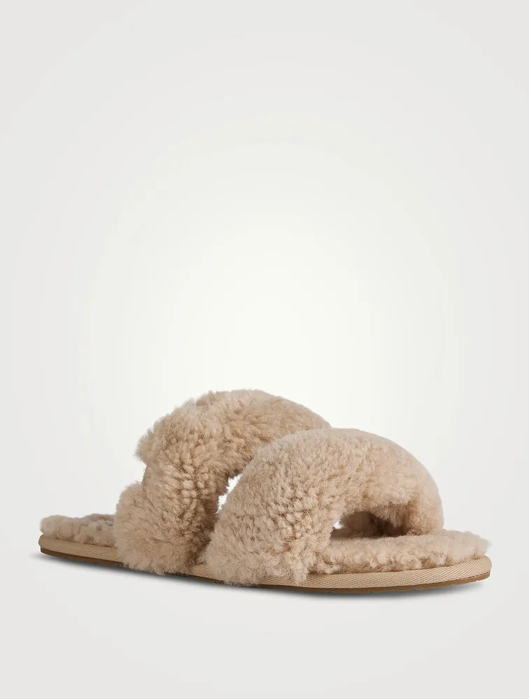 Maxi Scuffetta Shearling Slide Sandals