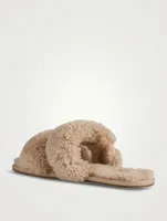 Maxi Scuffetta Shearling Slide Sandals